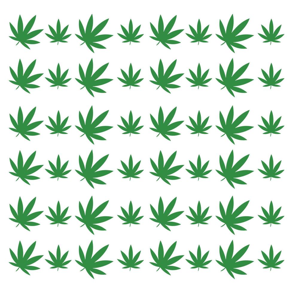 iconos de marihuana cannabis aislados sobre fondo blanco vector