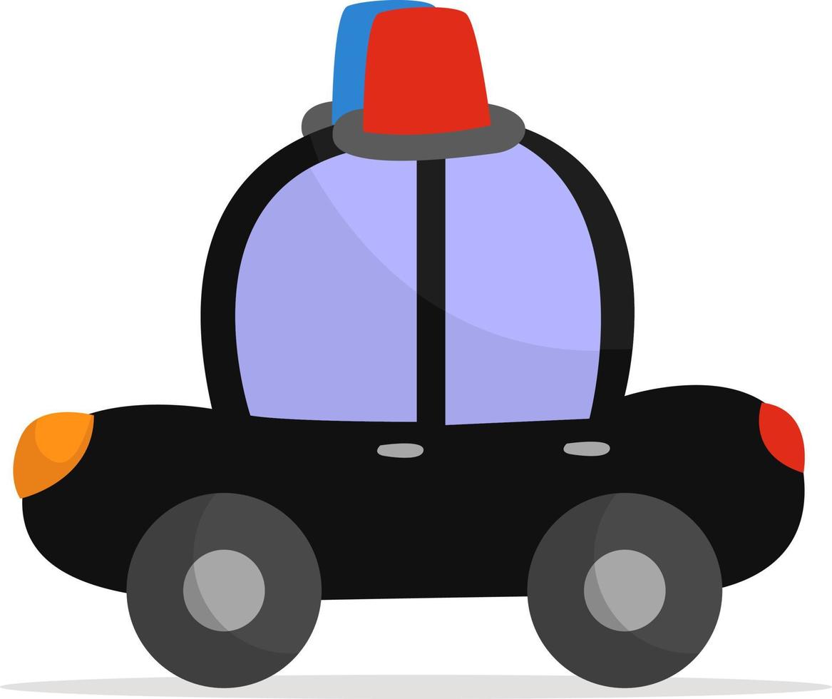 Police patrol , illustration, vector on white background