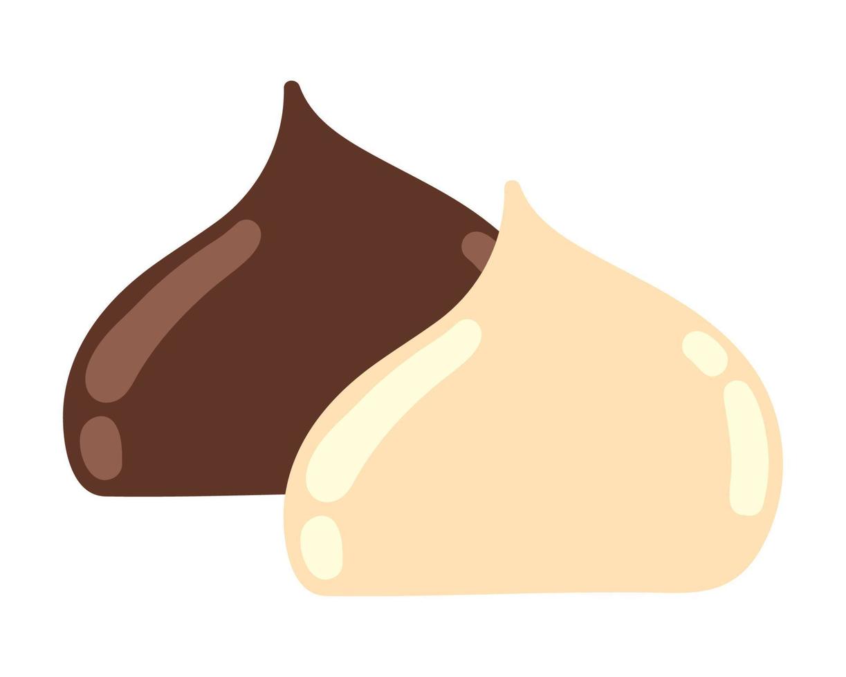 cocoa chocolate candies vector