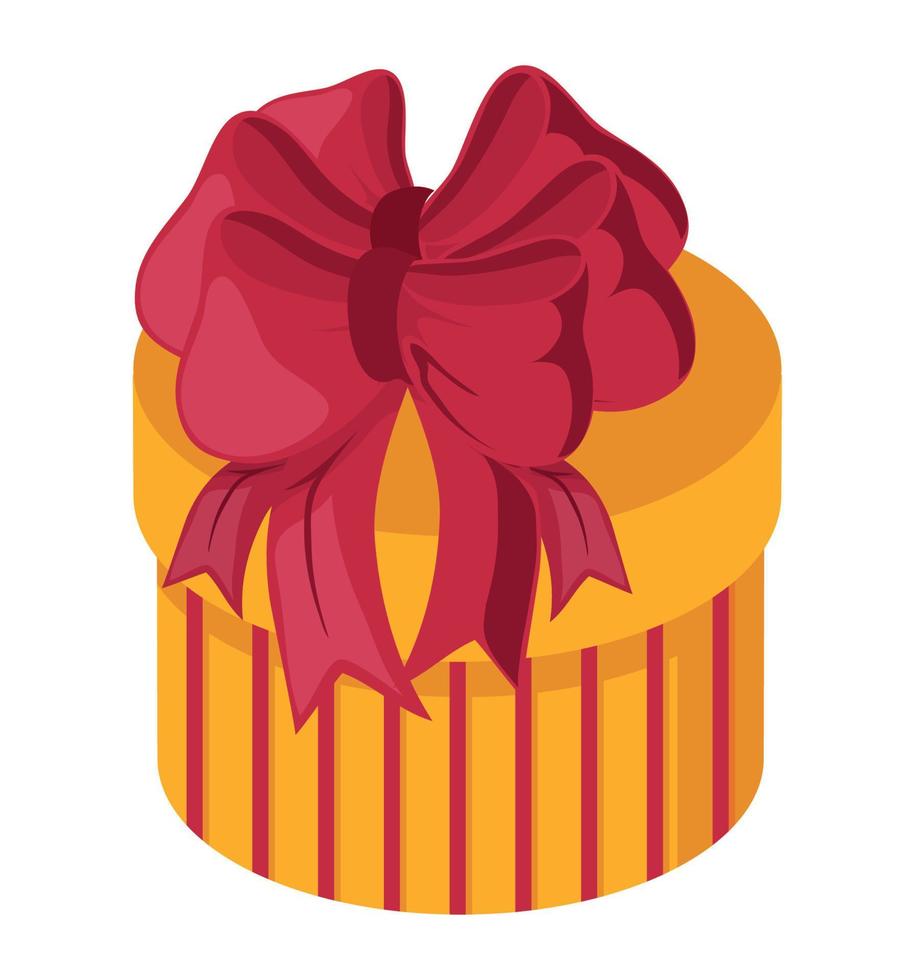 round gift present, boxing day vector