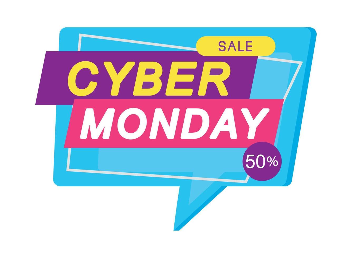 cyber monday advert vector