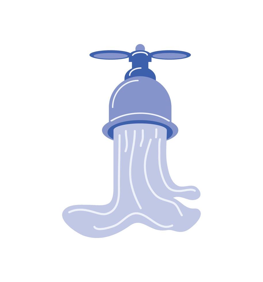 faucet and water vector