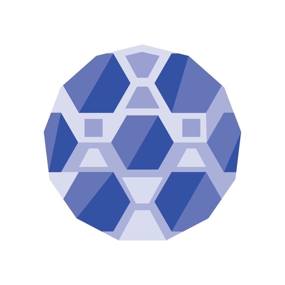 soccer ball geometric icon vector