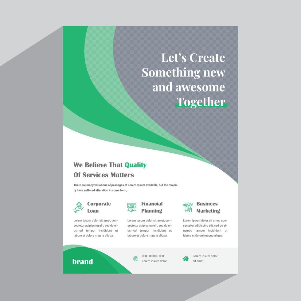 Corporate Flyer Template vector