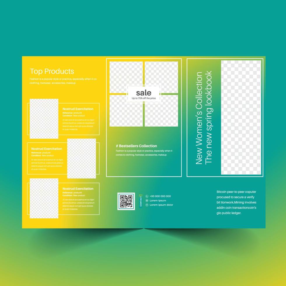 Trifold Brochure Template vector