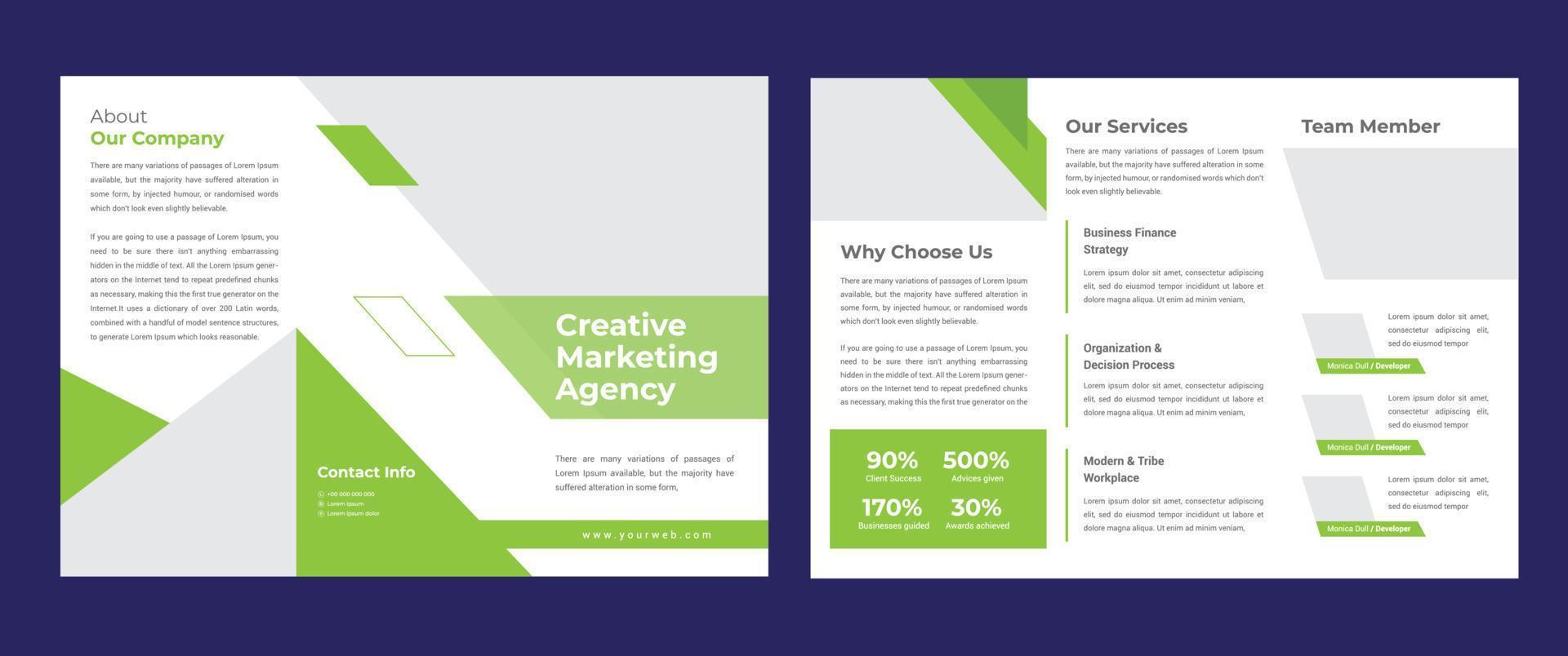 Trifold Brochure Template vector