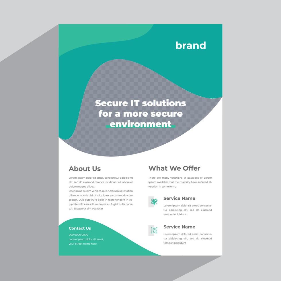 Corporate Flyer Template vector