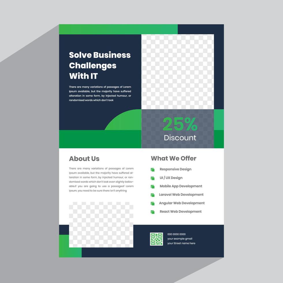 Corporate Flyer Template vector