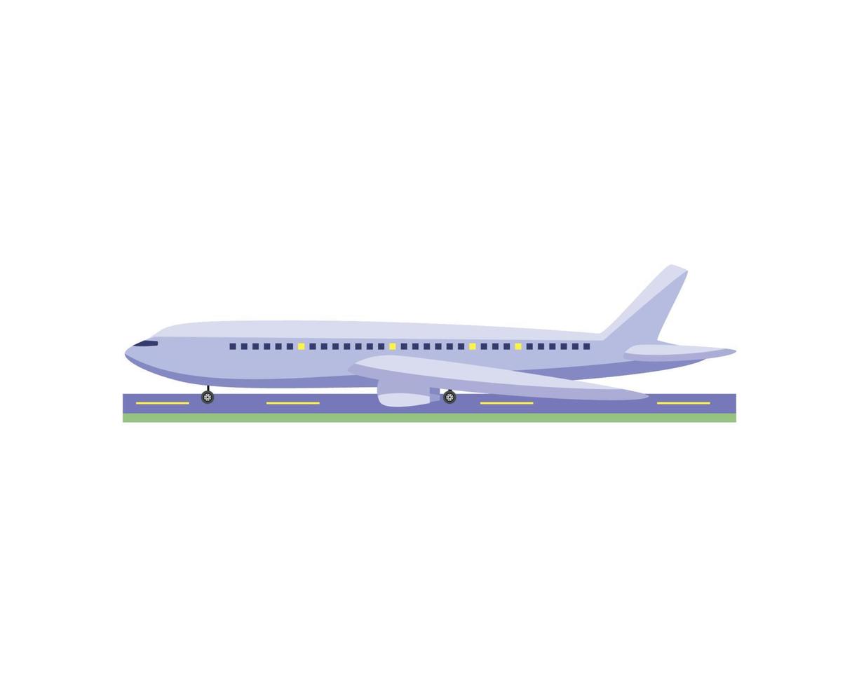 icono de transporte de avion vector