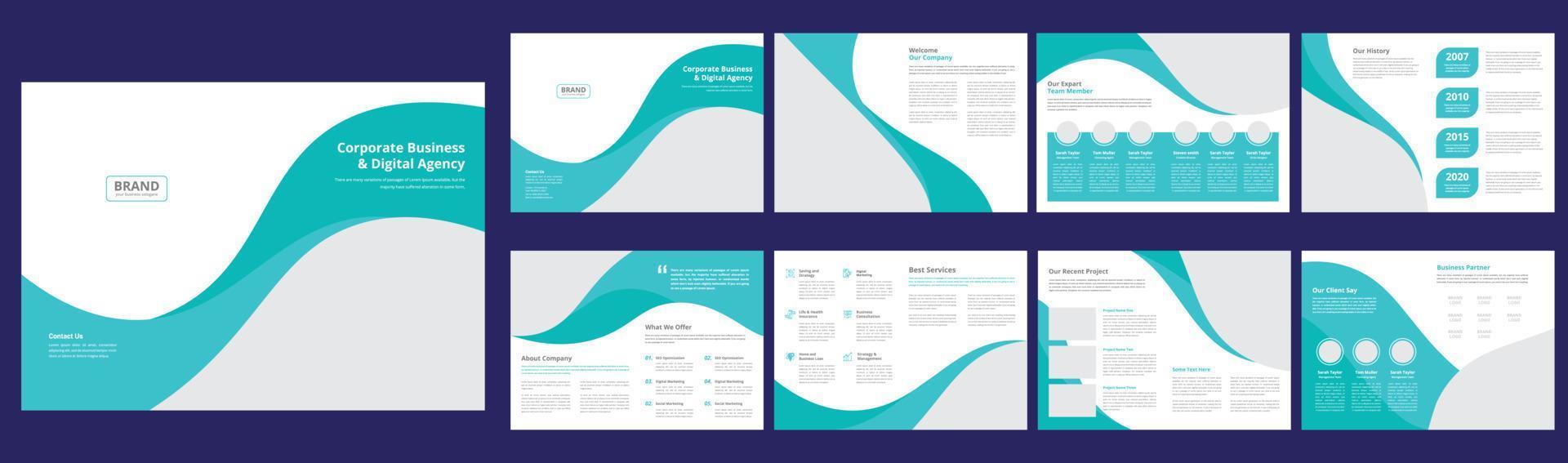 Creative Company Profile Brochure vector