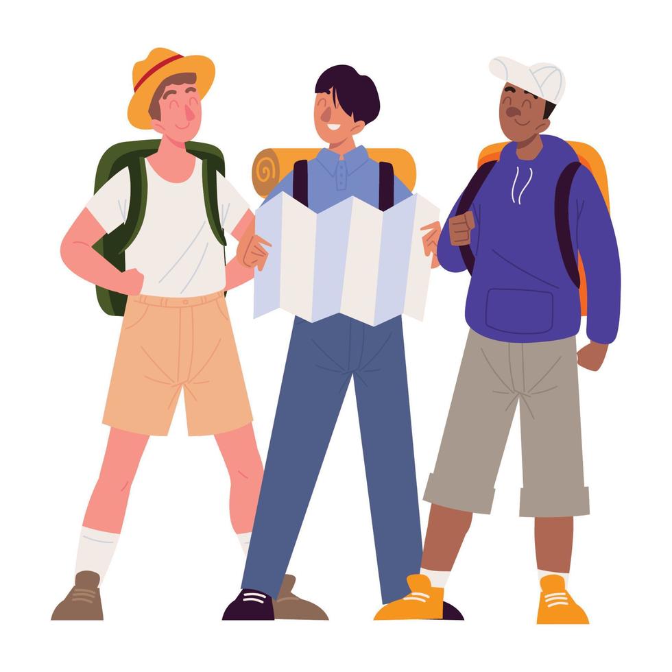 people travel vacations vector