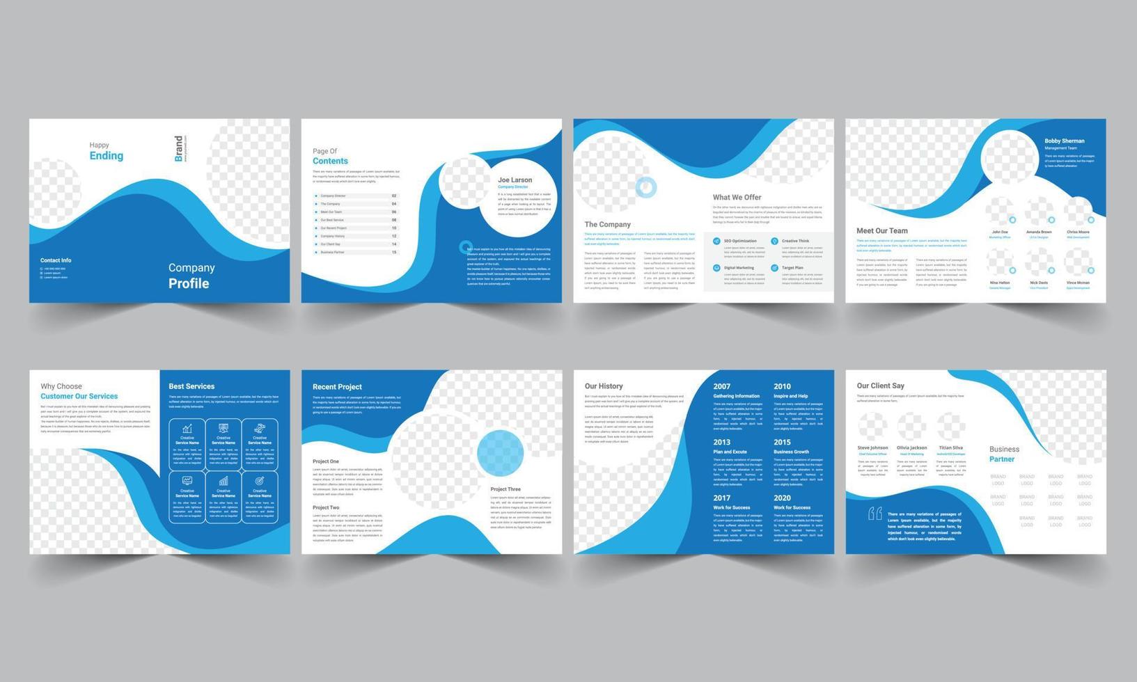 Creative Company Profile Brochure vector