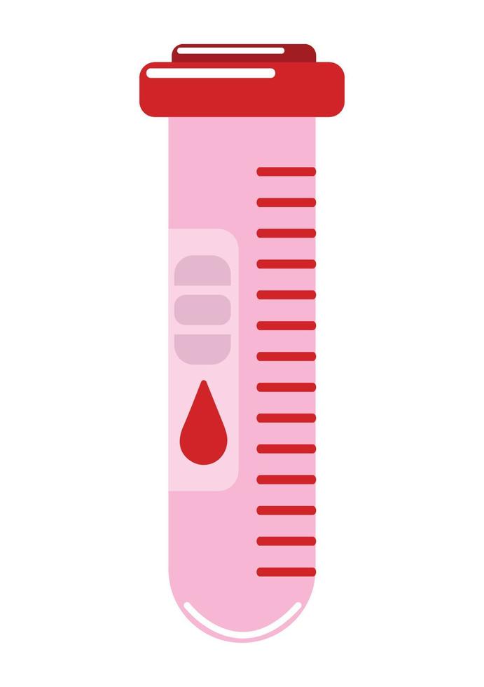 test tube blood vector