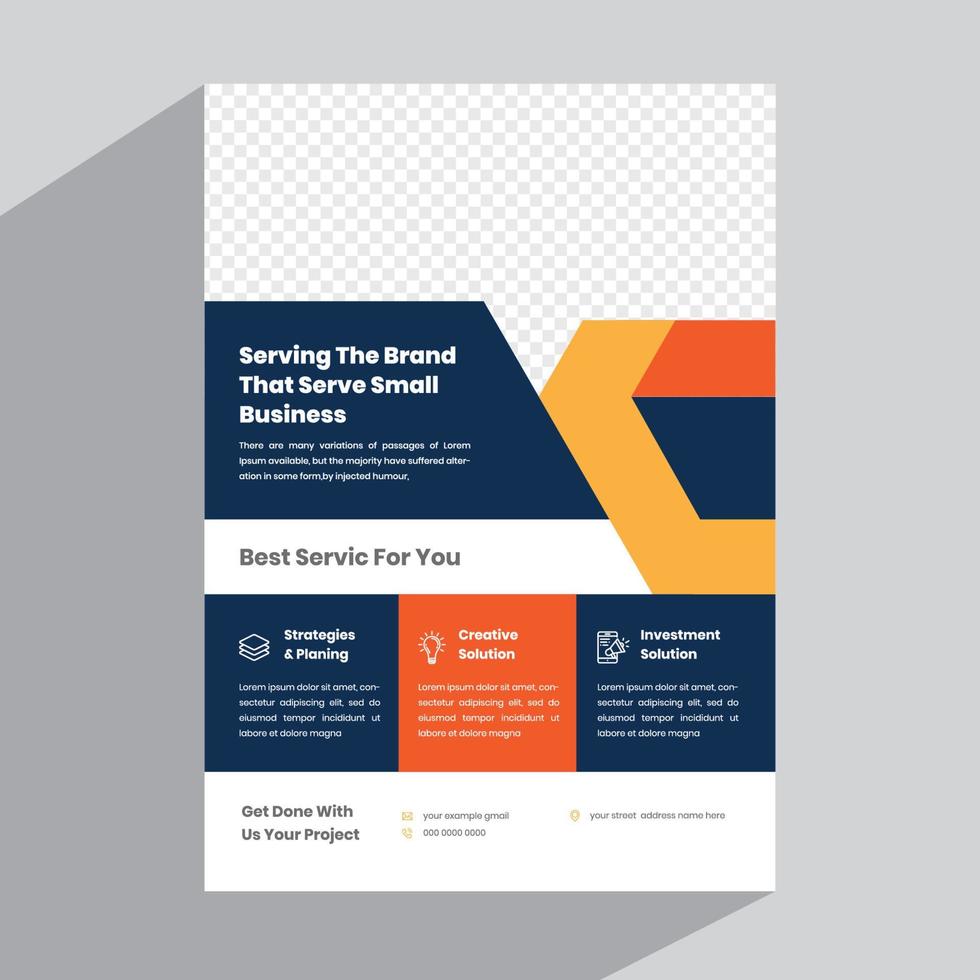Corporate Flyer Template vector