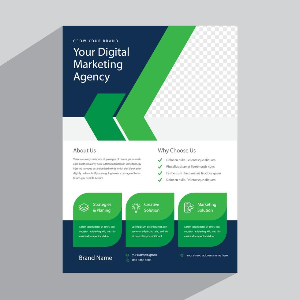 Corporate Flyer Template vector