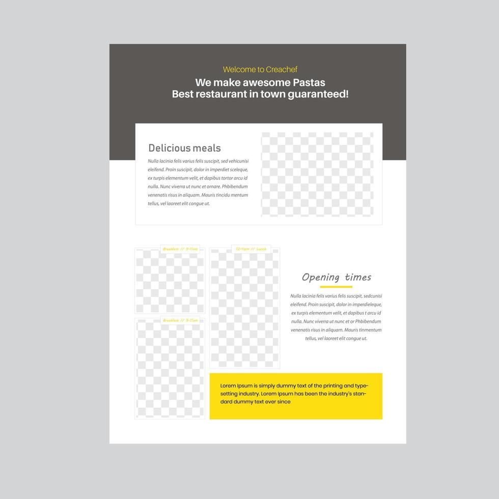 Corporate Flyer Template vector