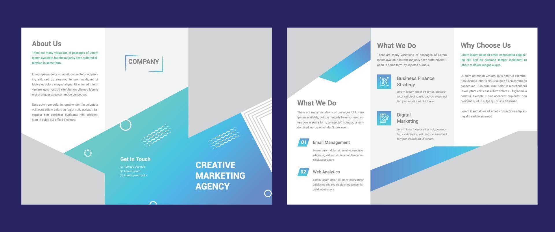 Trifold Brochure Template vector