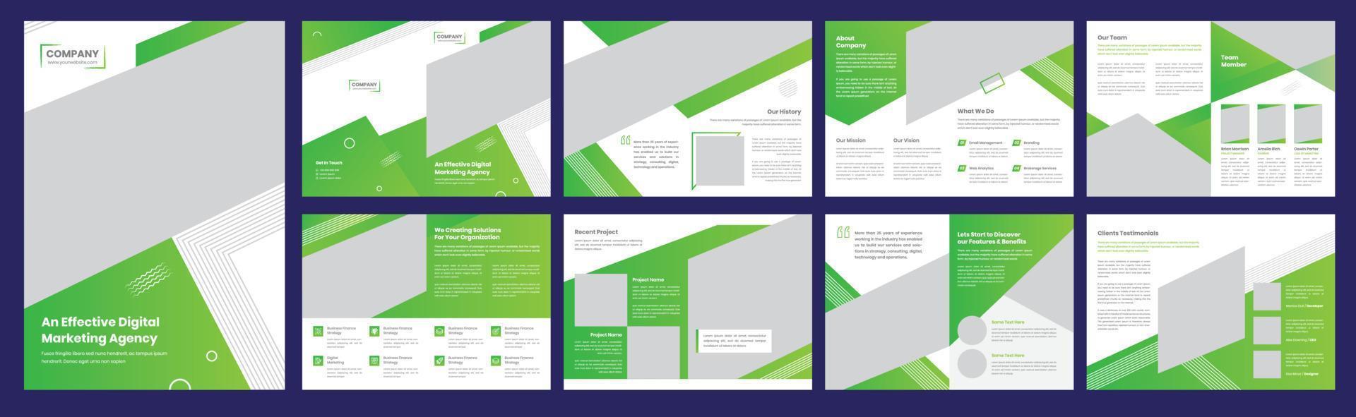 Creative Company Profile Brochure vector