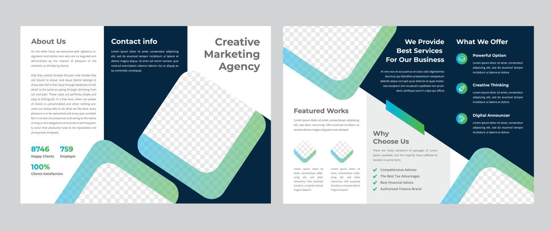 Trifold Brochure Template vector