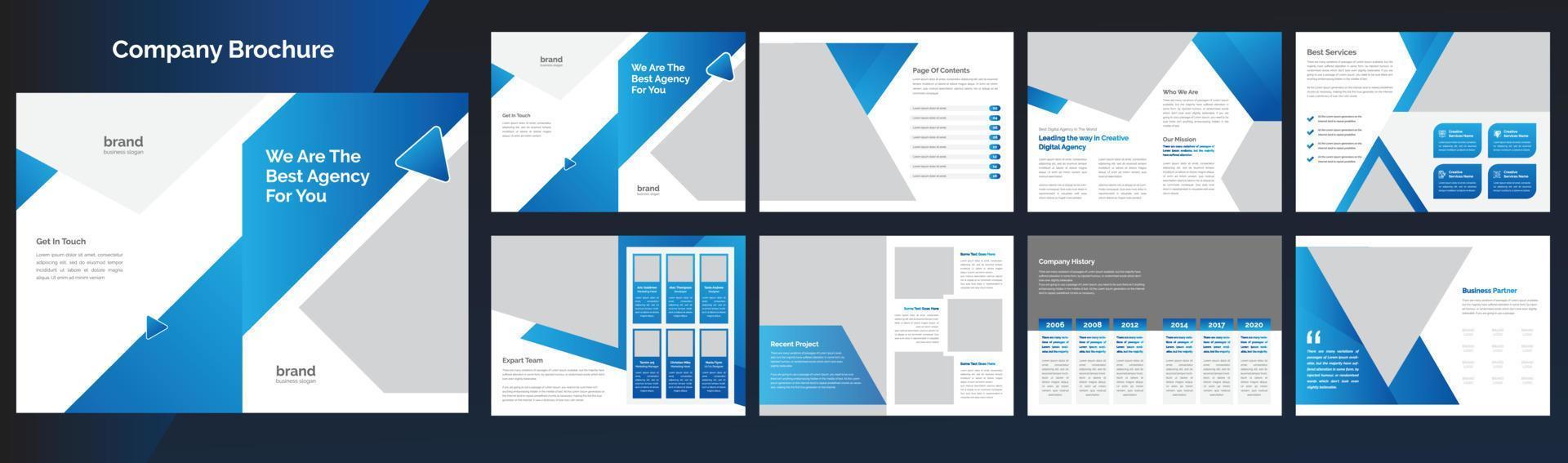 Creative Company Profile Brochure vector