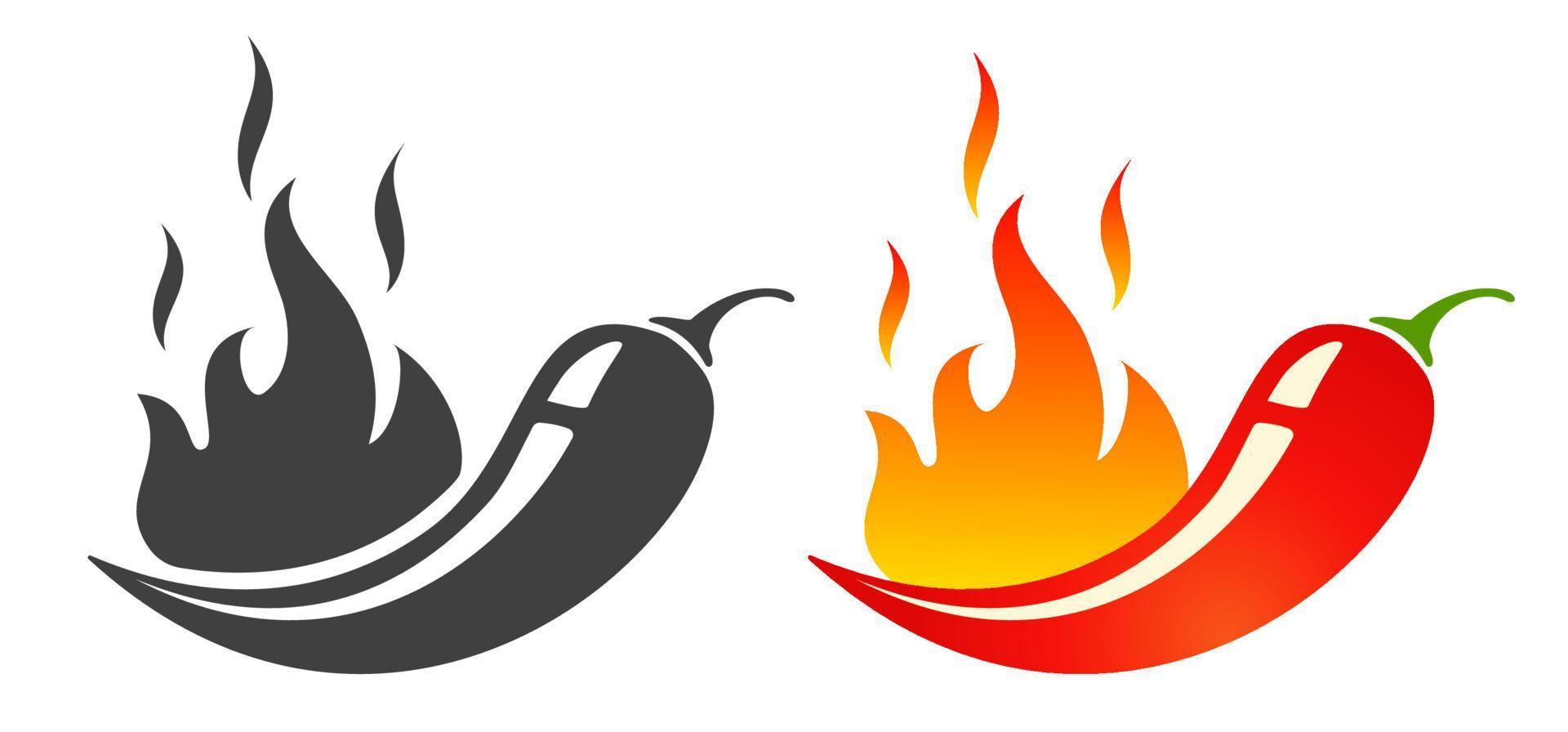 Vector emblems jalapeno or chilli peppers