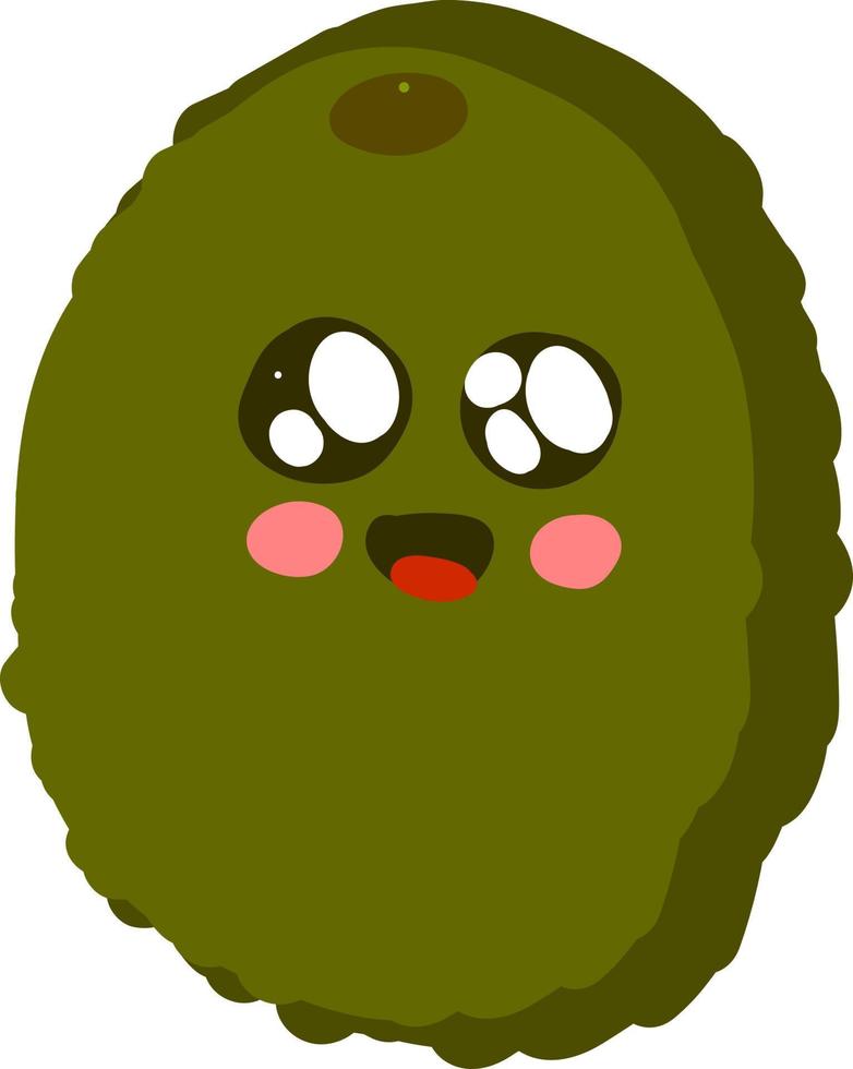 Cute kiwi, illustration, vector on white background.