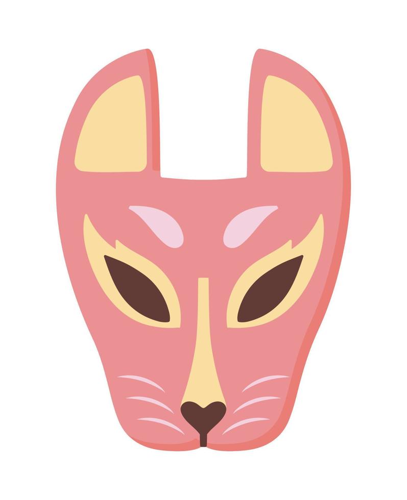 japanese theater mask culture vector