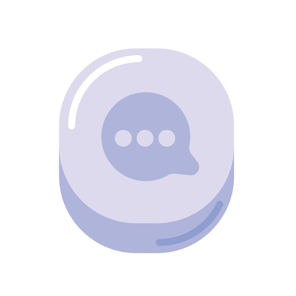 chat bubble social media vector