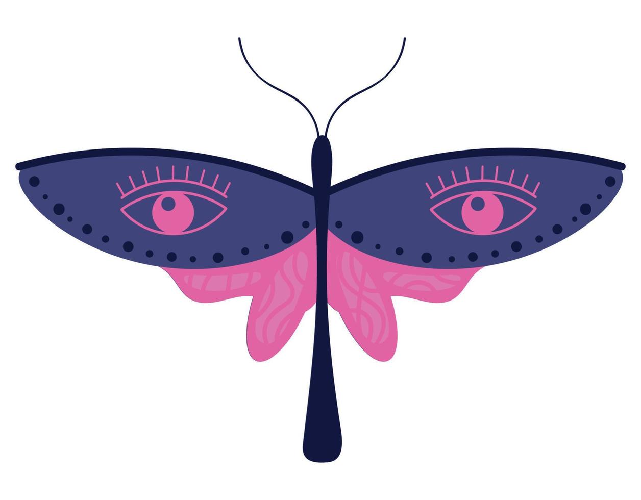 insect with print eyes esoteric vector
