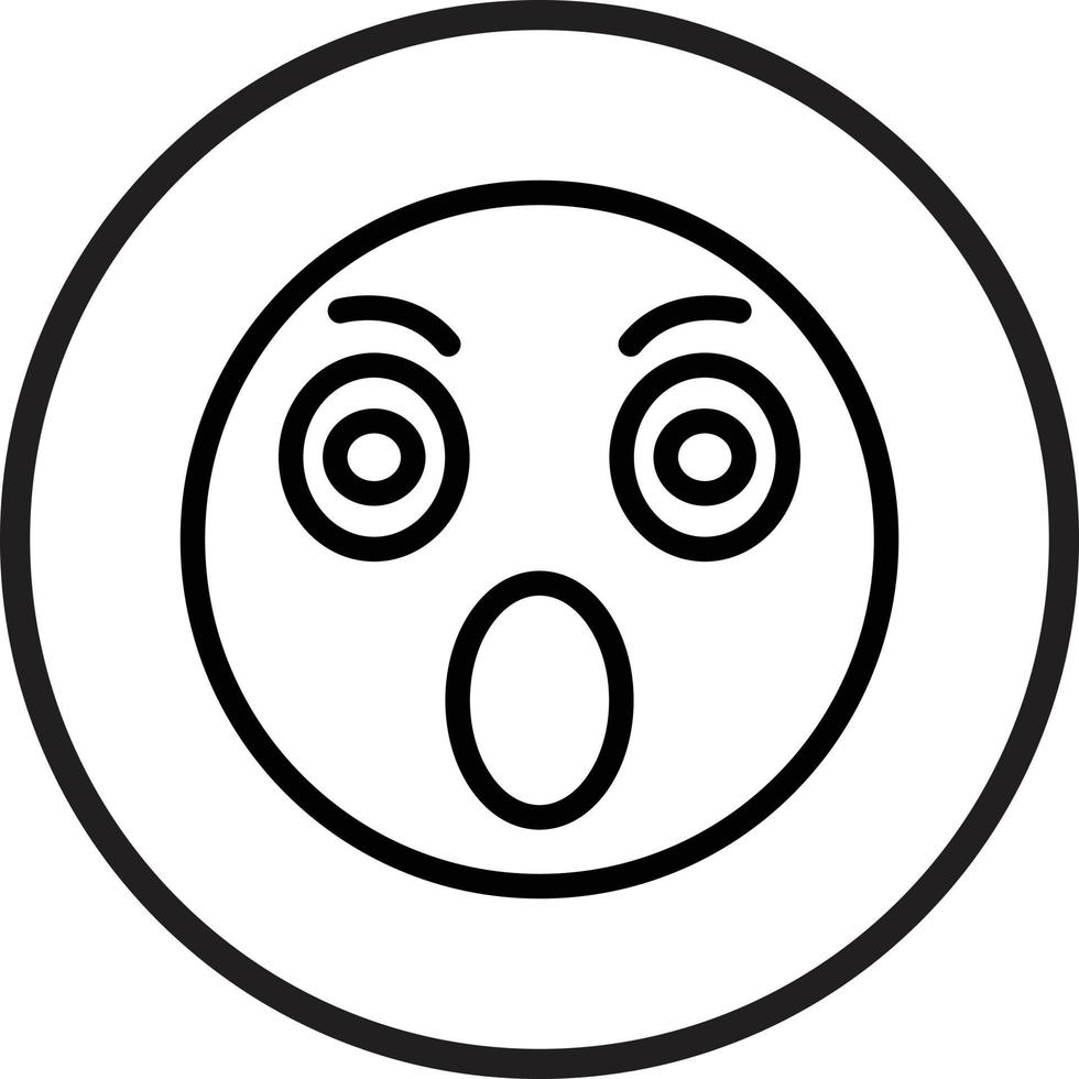 Surprised Icon Style vector