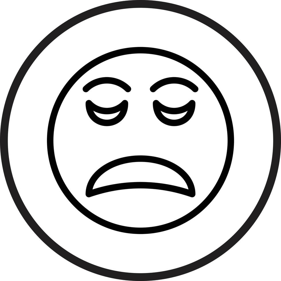 Disappointed Icon Style vector