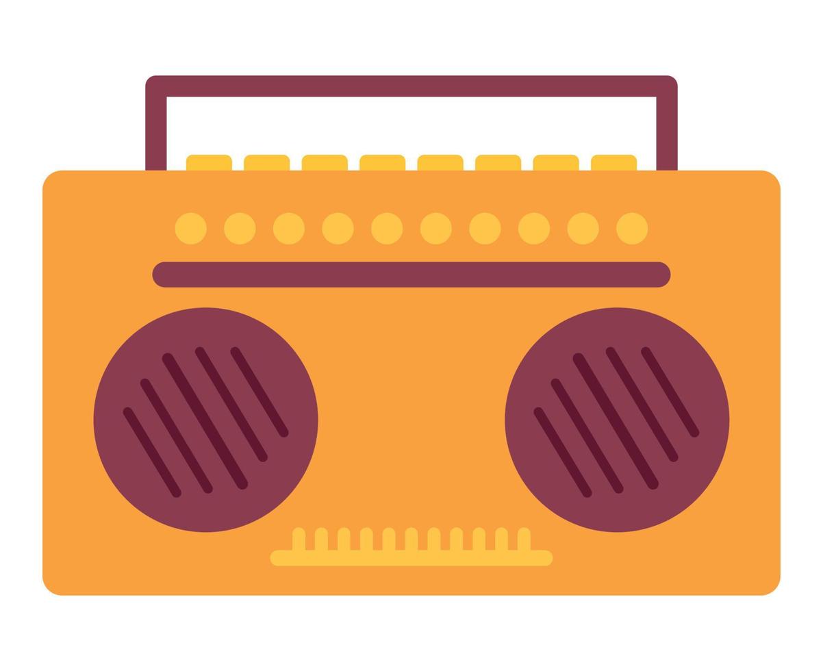 retro radio antiguo vector