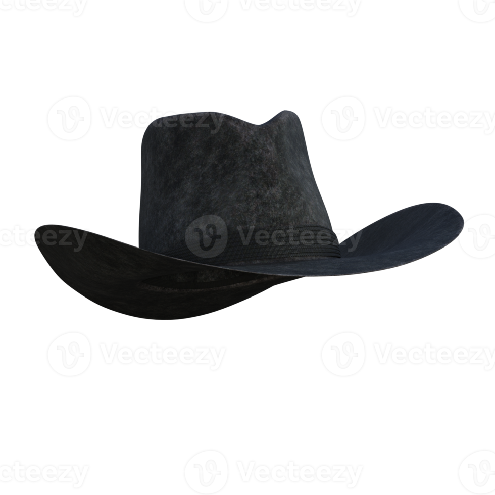 renderização em 3d de ativo personalizado de cowboy png