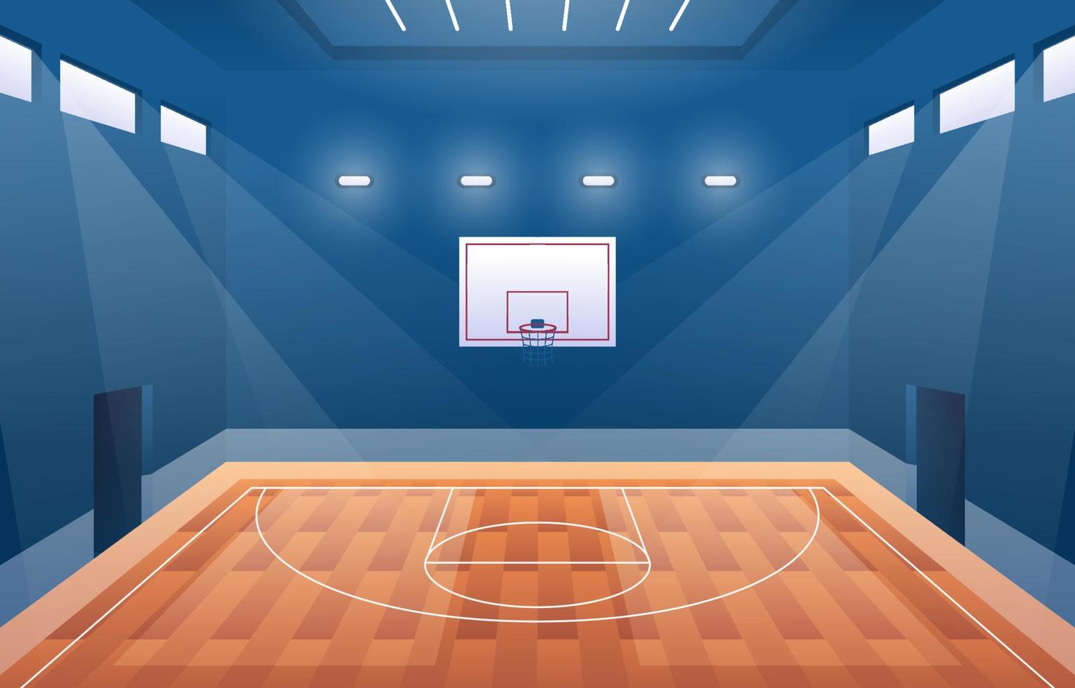 Indoor Basketball Court Background 13796889 Vector Art at Vecteezy