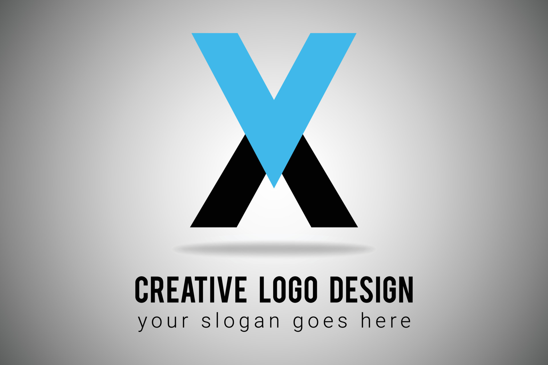 Letter X Logo In Blue And Black Color Minimal Logo Design Creative X Letter X Logo In Blue And Black Color Minimal Logo Design Creative X