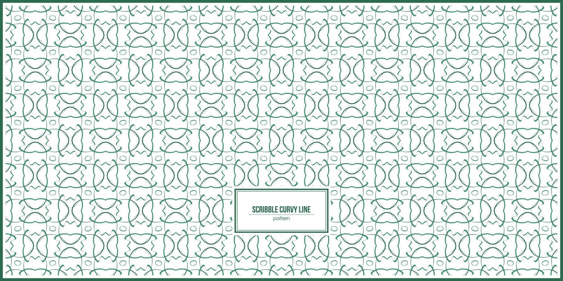 scribble design of curvy line pattern vector