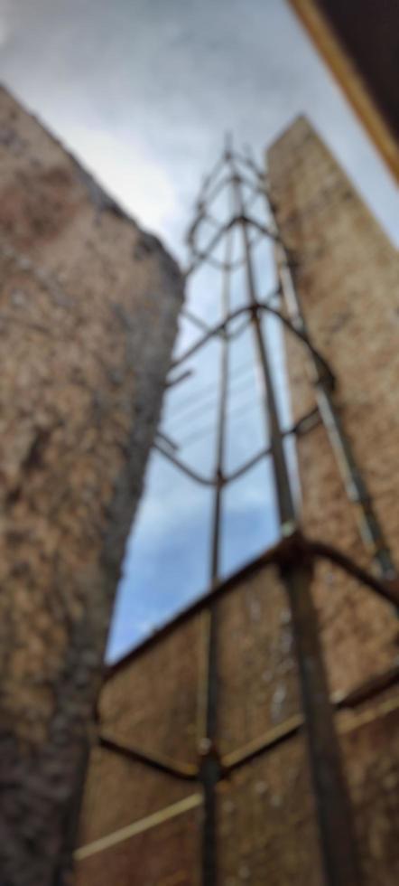 An unfinished house building background photo