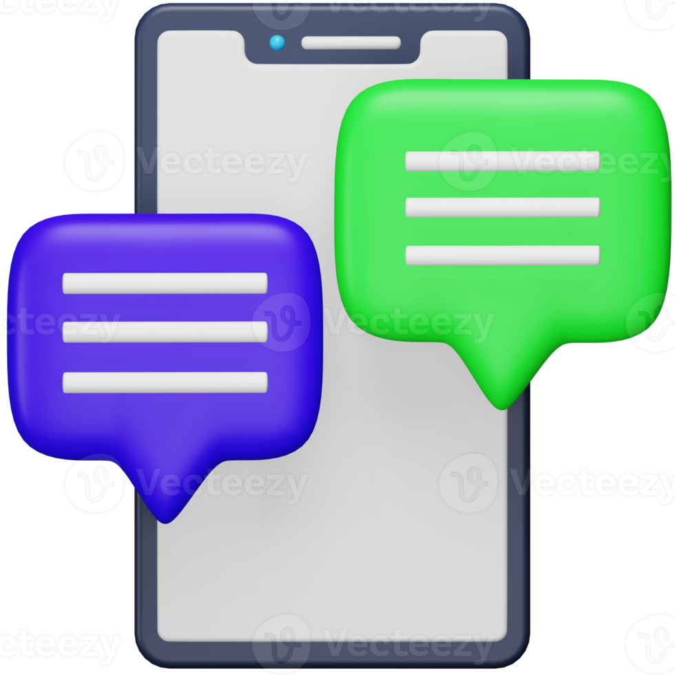 Chatting 3d rendering isometric icon. png