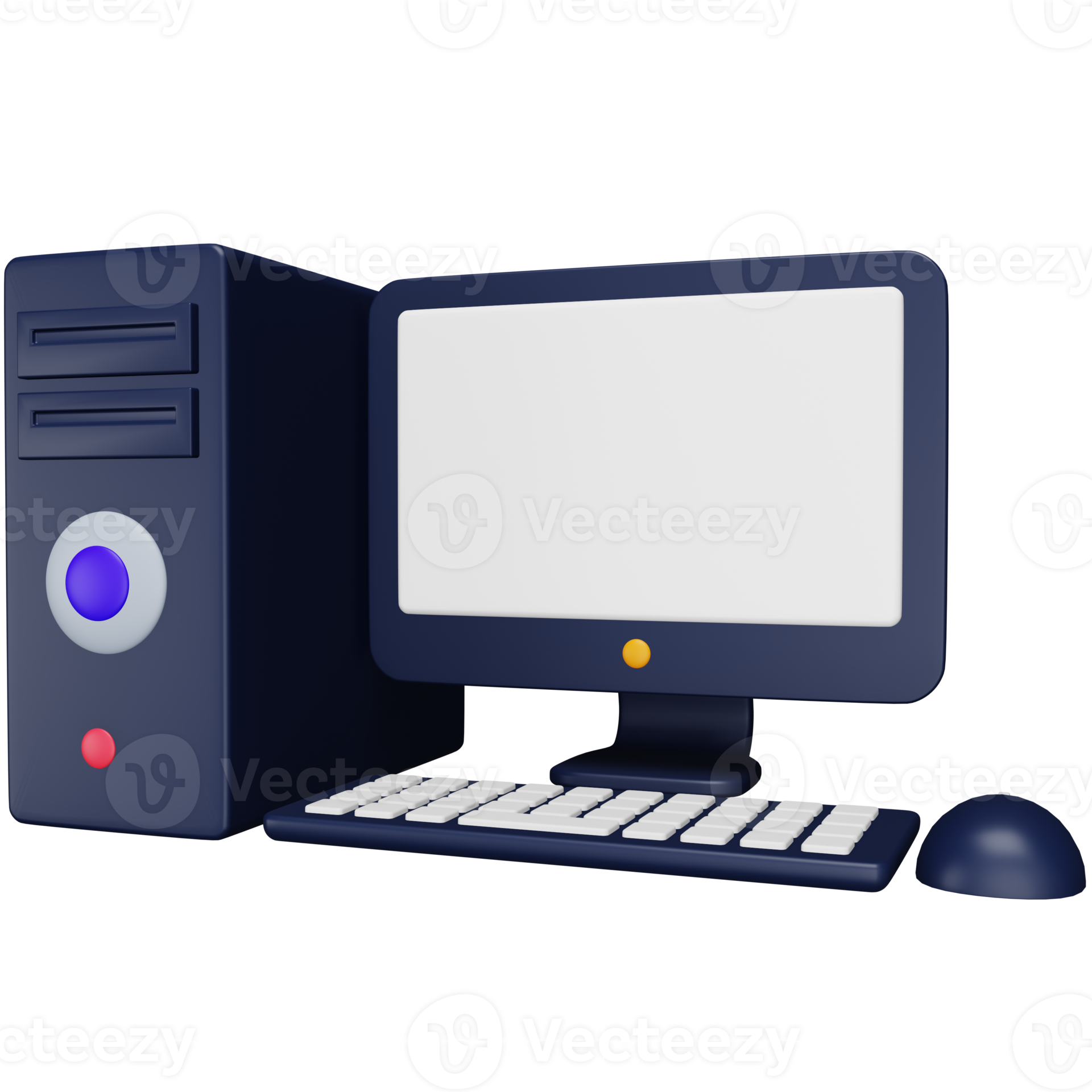 Computer 3d rendering isometric icon. 13797394 PNG