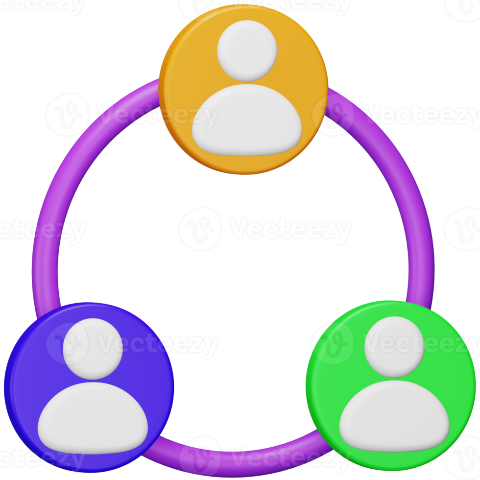 Group chat 3d rendering isometric icon. png