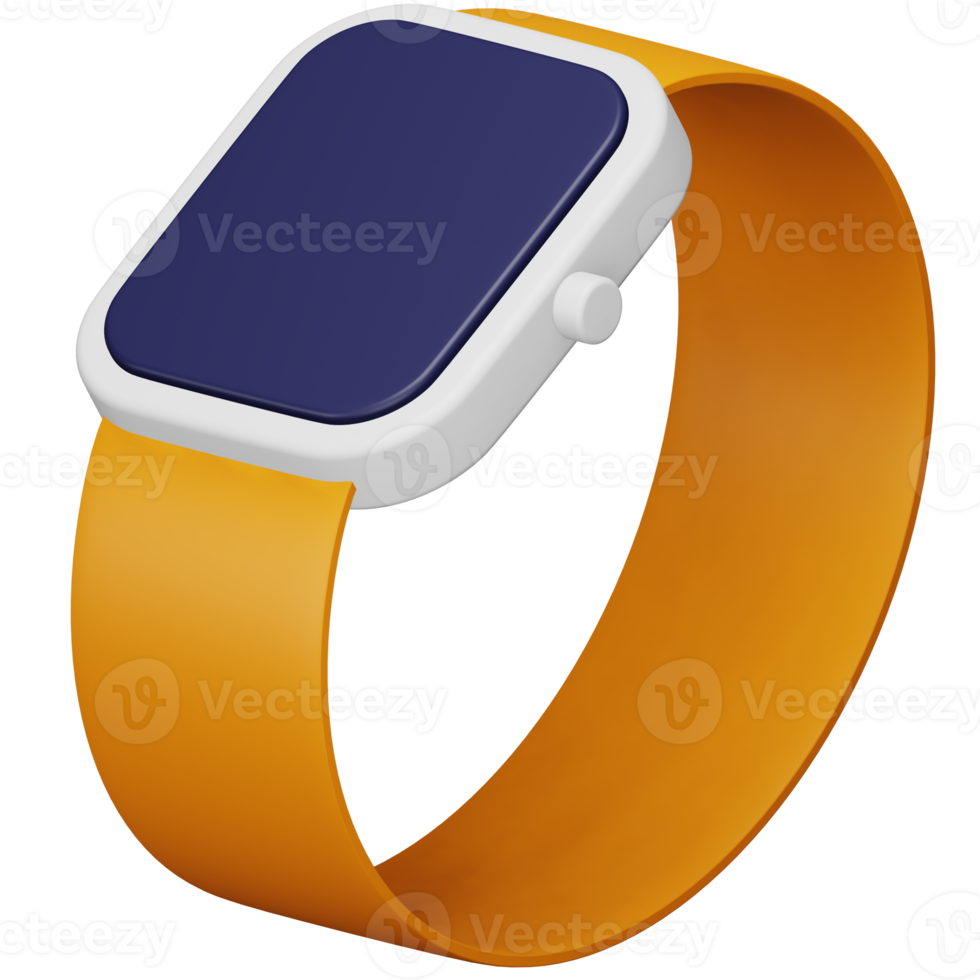 Smart watch 3d rendering isometric icon. png