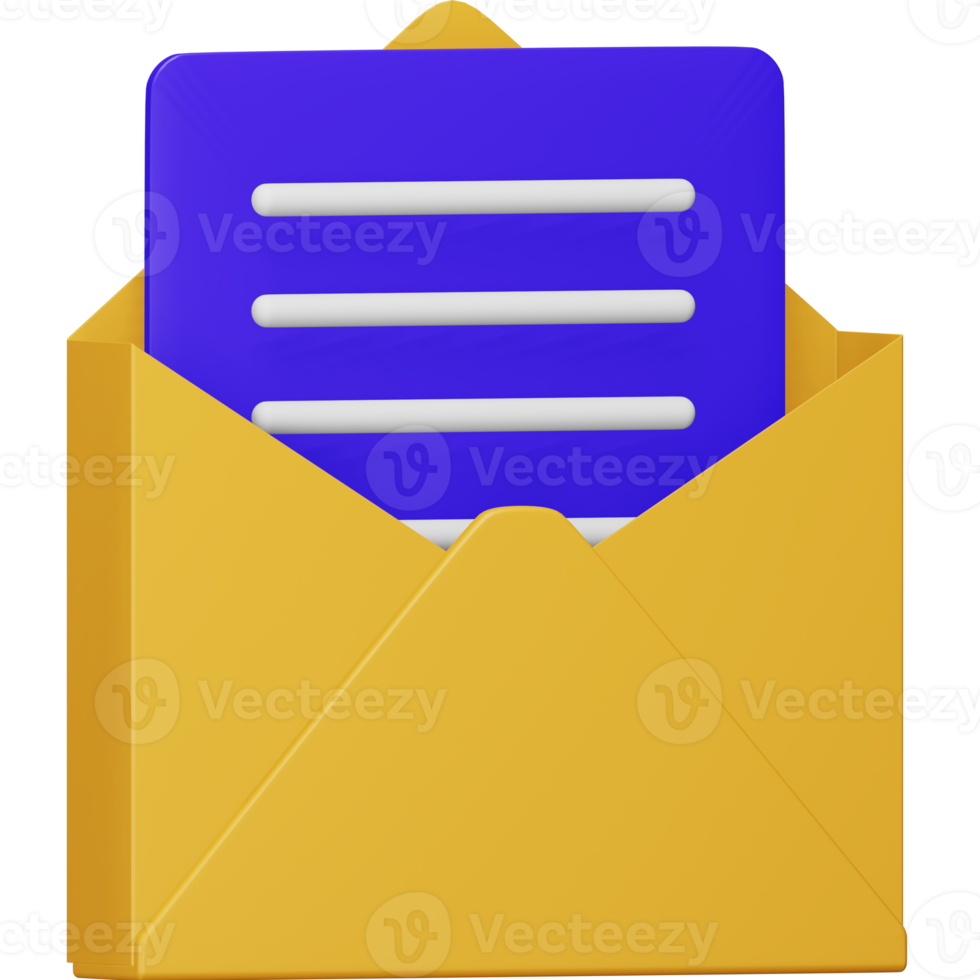 Message 3d rendering isometric icon. png