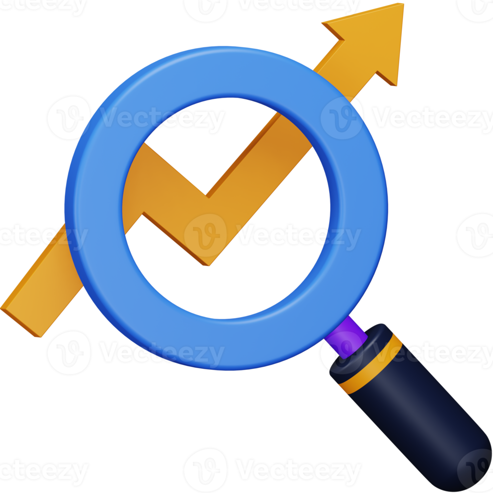 Business monitoring 3d rendering isometric icon. png