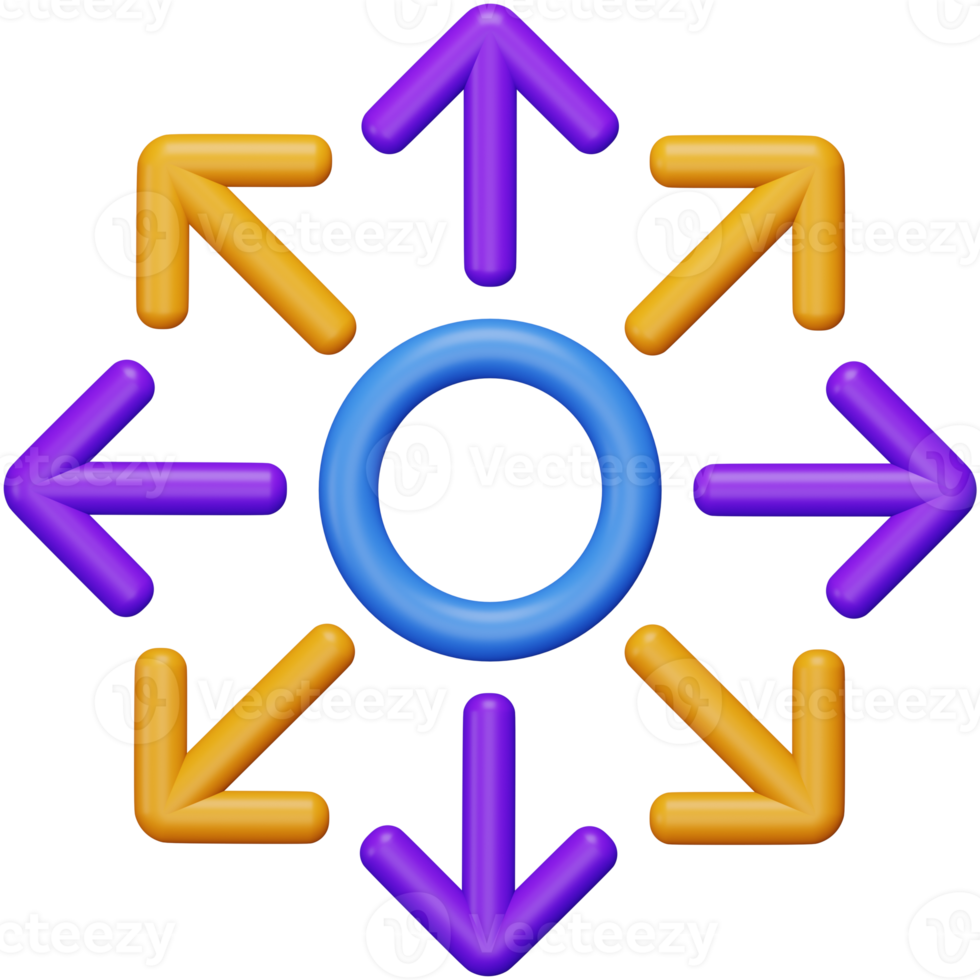Disseminate 3d rendering isometric icon. png