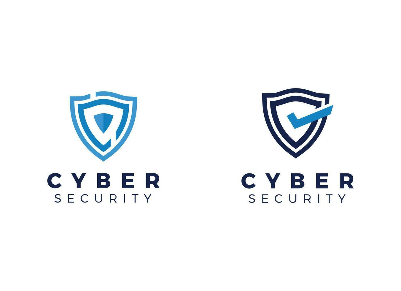 inspiración del logotipo de tecnología de seguridad vector