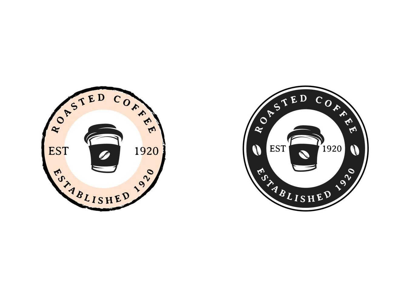 Coffee shop resto and bar logo design vector