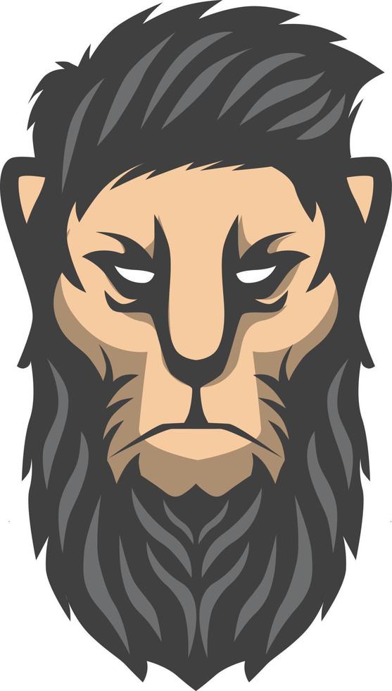 Lion Head Logo Template vector