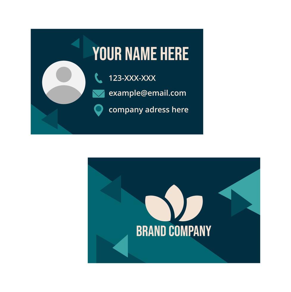 futuristic minimalist business card template for finance, fashion, and tech company or corporate tale color theme vector