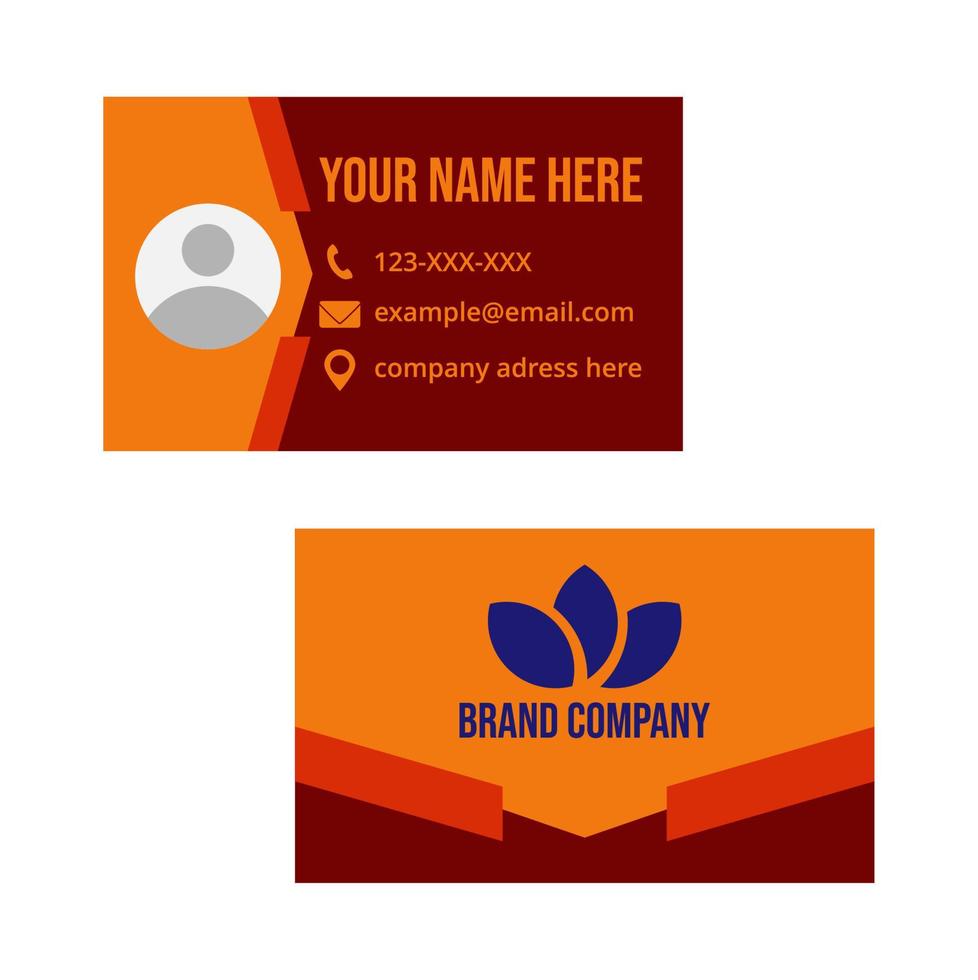 elegant minimalist business card template for finance, fashion, and fnb company or corporate vector