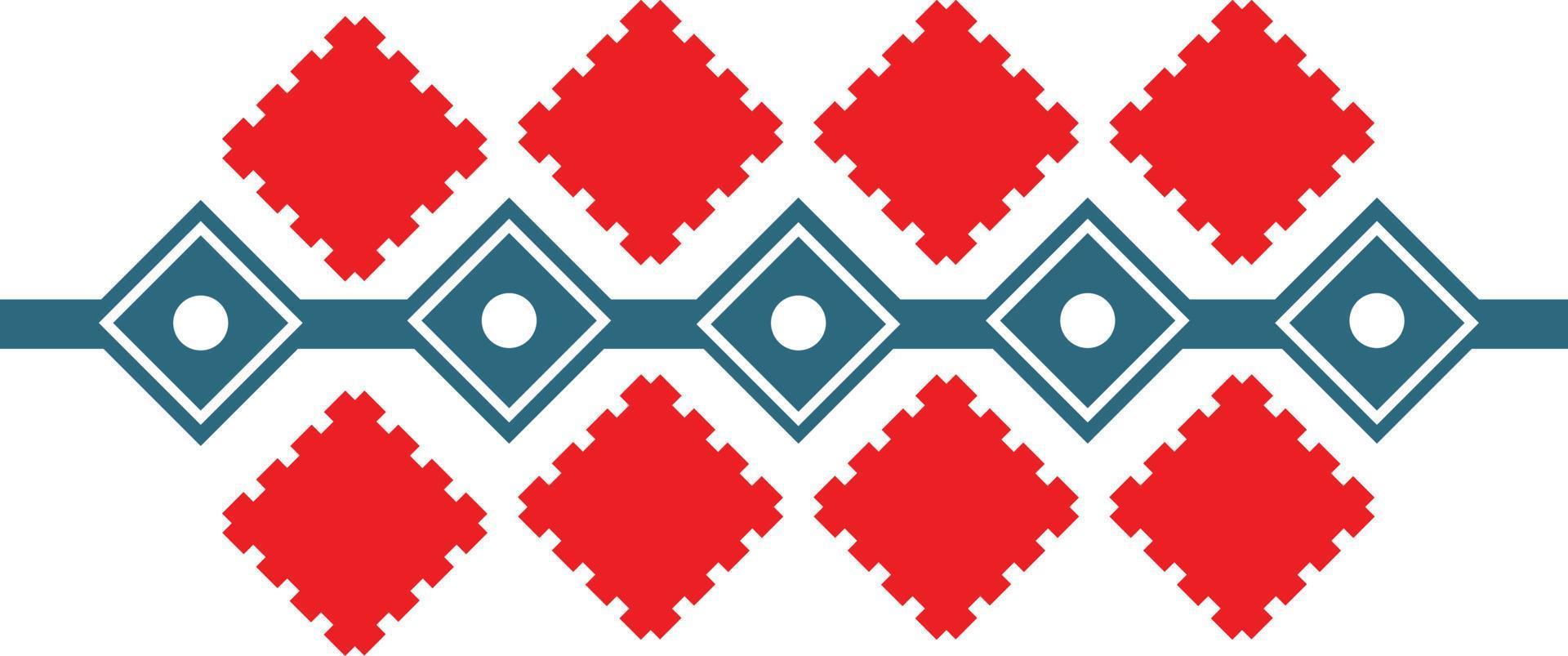Ukrainian ethnic ornament, elements for seamless pattern, Slavic repeating pattern vector